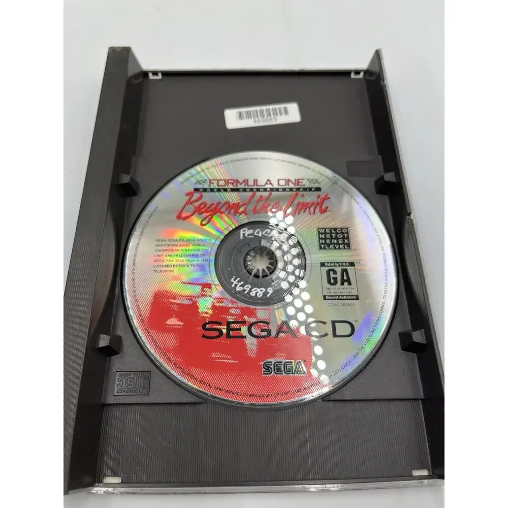 Formula One World Championship: Beyond the Limit (Sega CD, 1994) Complete CIB